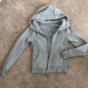 Lululemon grey scuba hoodie